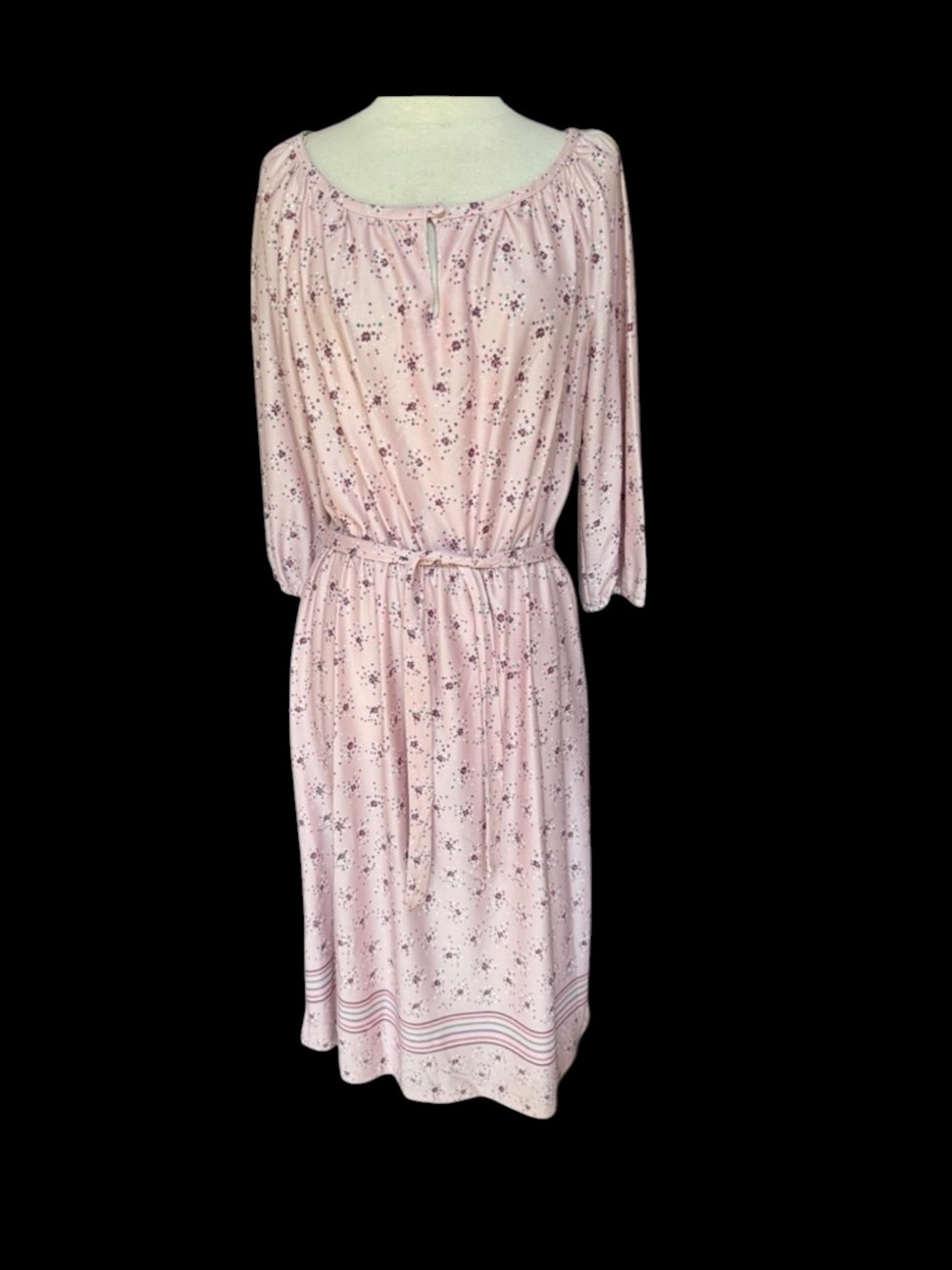Deadstock 1970s Nando Jones Floral, Poly Prairie Midi Dress
